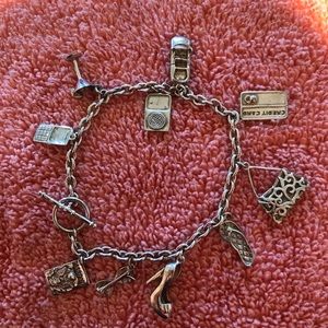 Silver charm bracelet